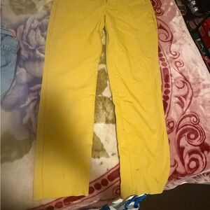 Zara women’s  Yellow Straight-Leg Casual Pants